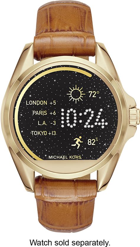 michael kors 22mm leather strap|Michael Kors Access 22mm Bradshaw Navy Blue Leather .